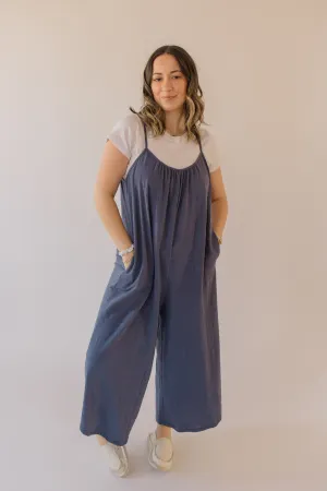 Textured Flared Jumpsuit