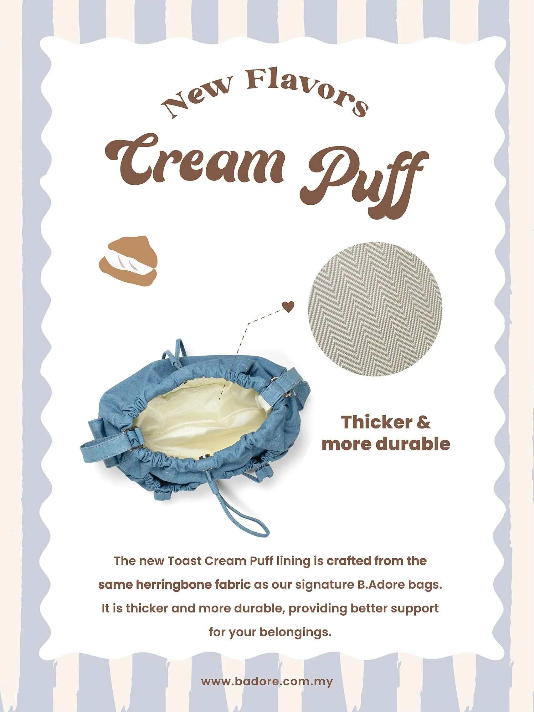 Toast Cream Puff Collection JEANS BLUE