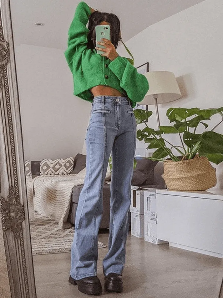Uniwim Back Star Patchwork Jeans