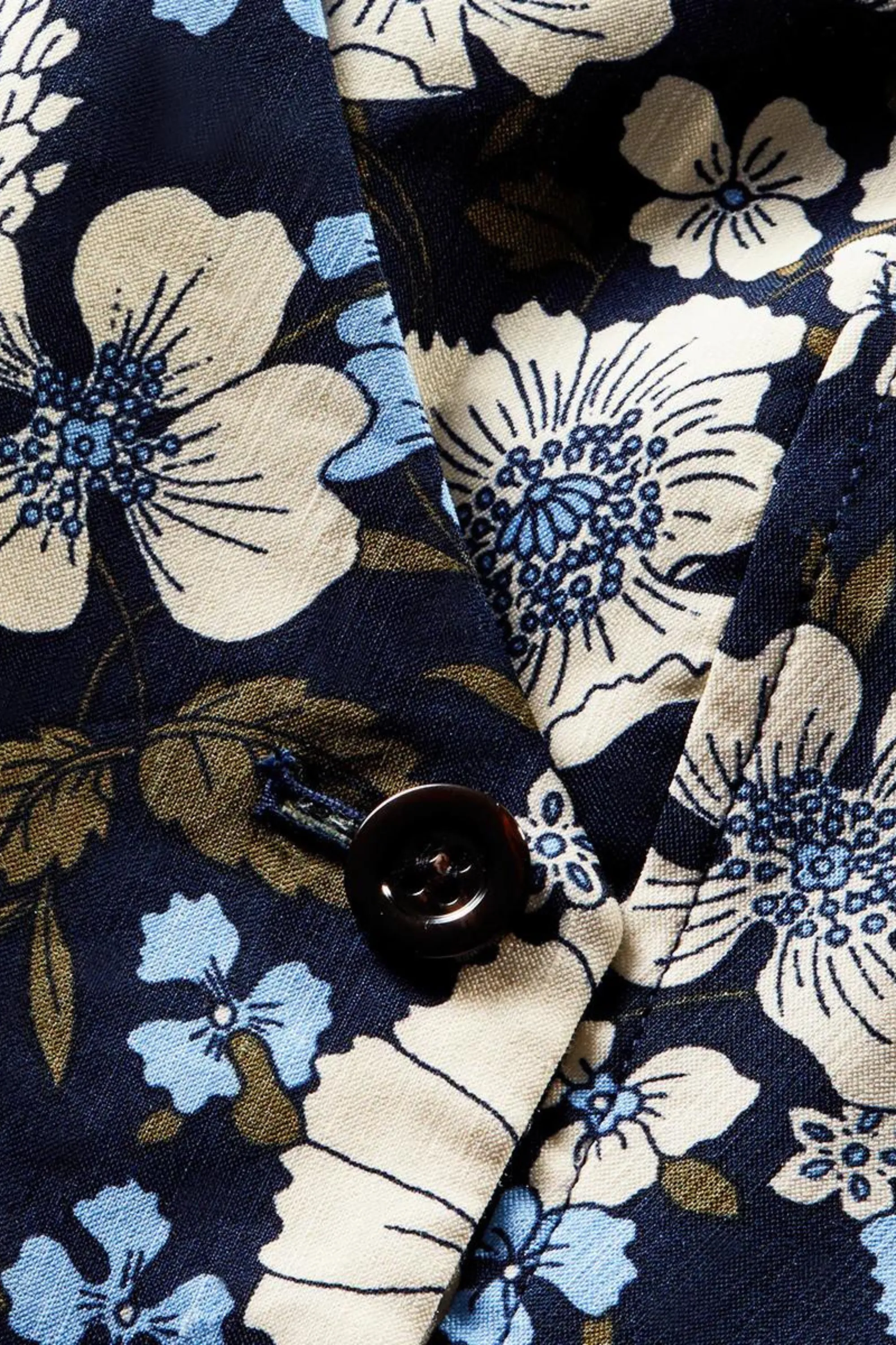 Veronica Beard Brinkley Top Navy Floral