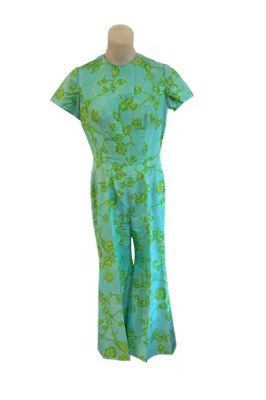 Vintage jumpsuit   scarf, S