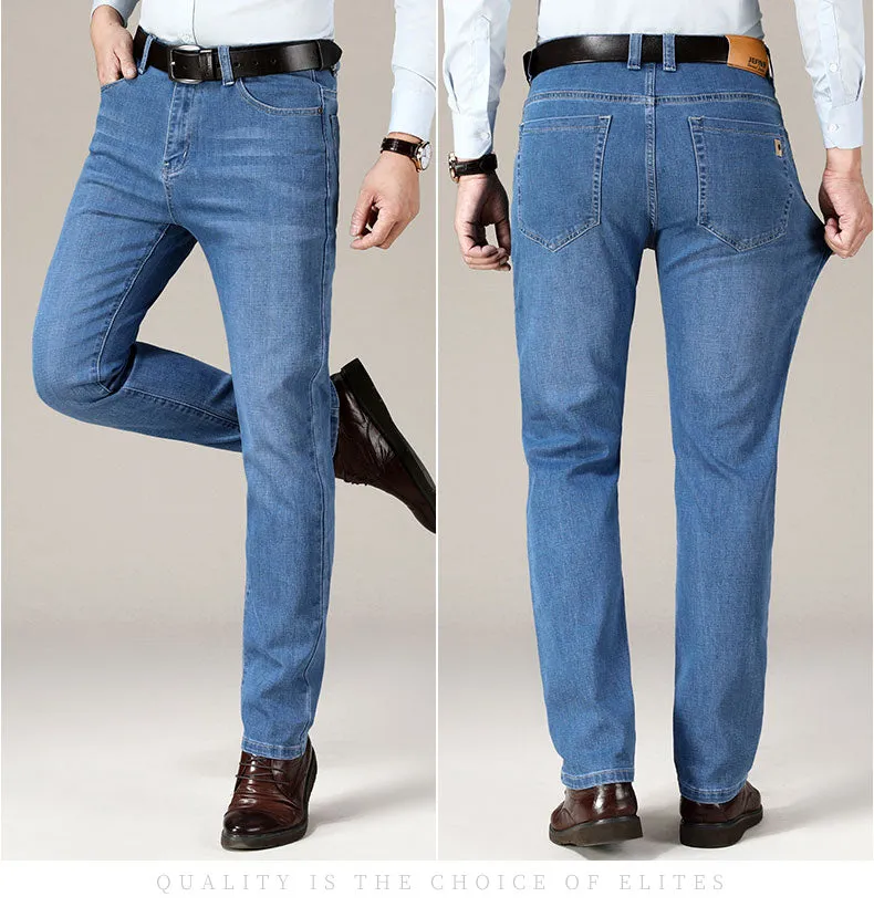 West Louis Business Fashion Stretch Straight Work Jeans