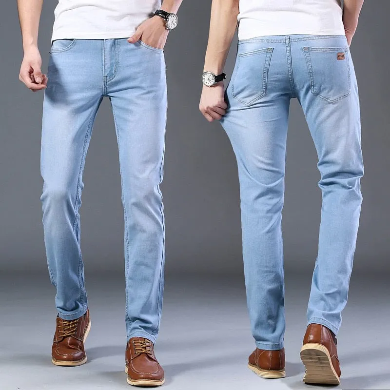 West Louis Casual Light Stretch Cotton Jeans
