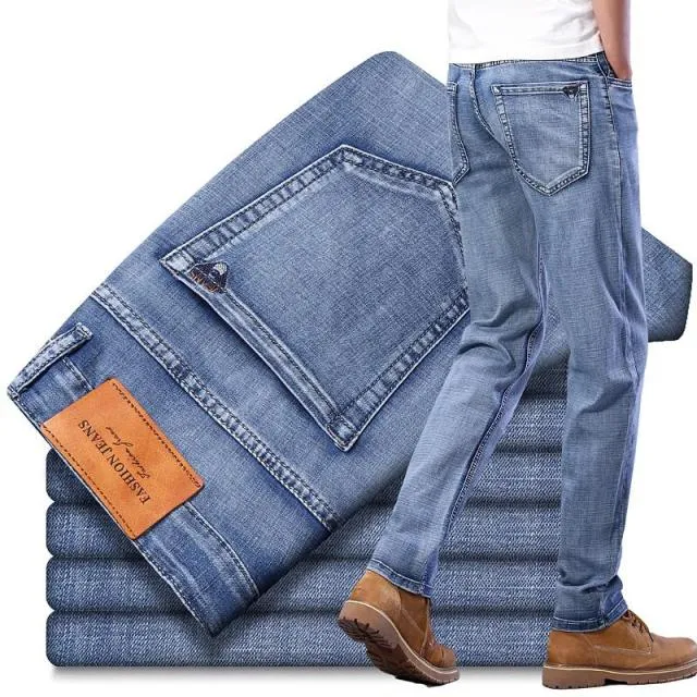 West Louis Casual Light Stretch Cotton Jeans