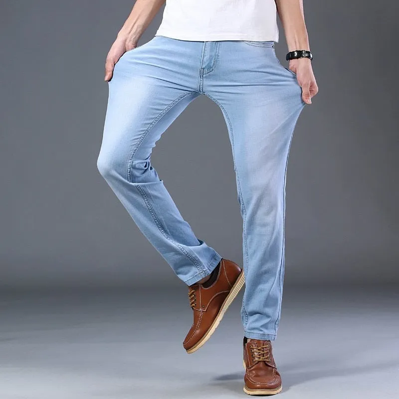 West Louis Casual Light Stretch Cotton Jeans