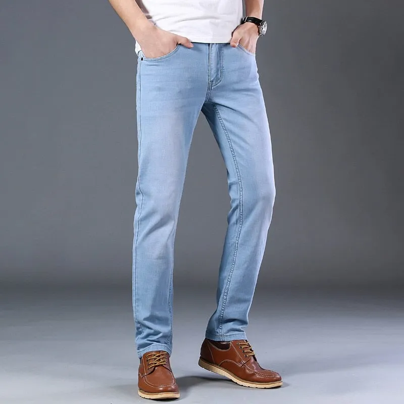 West Louis Casual Light Stretch Cotton Jeans