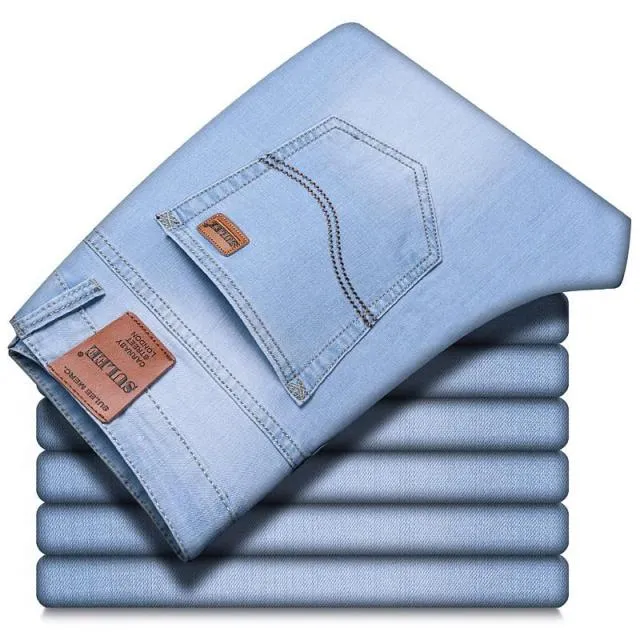 West Louis Casual Light Stretch Cotton Jeans