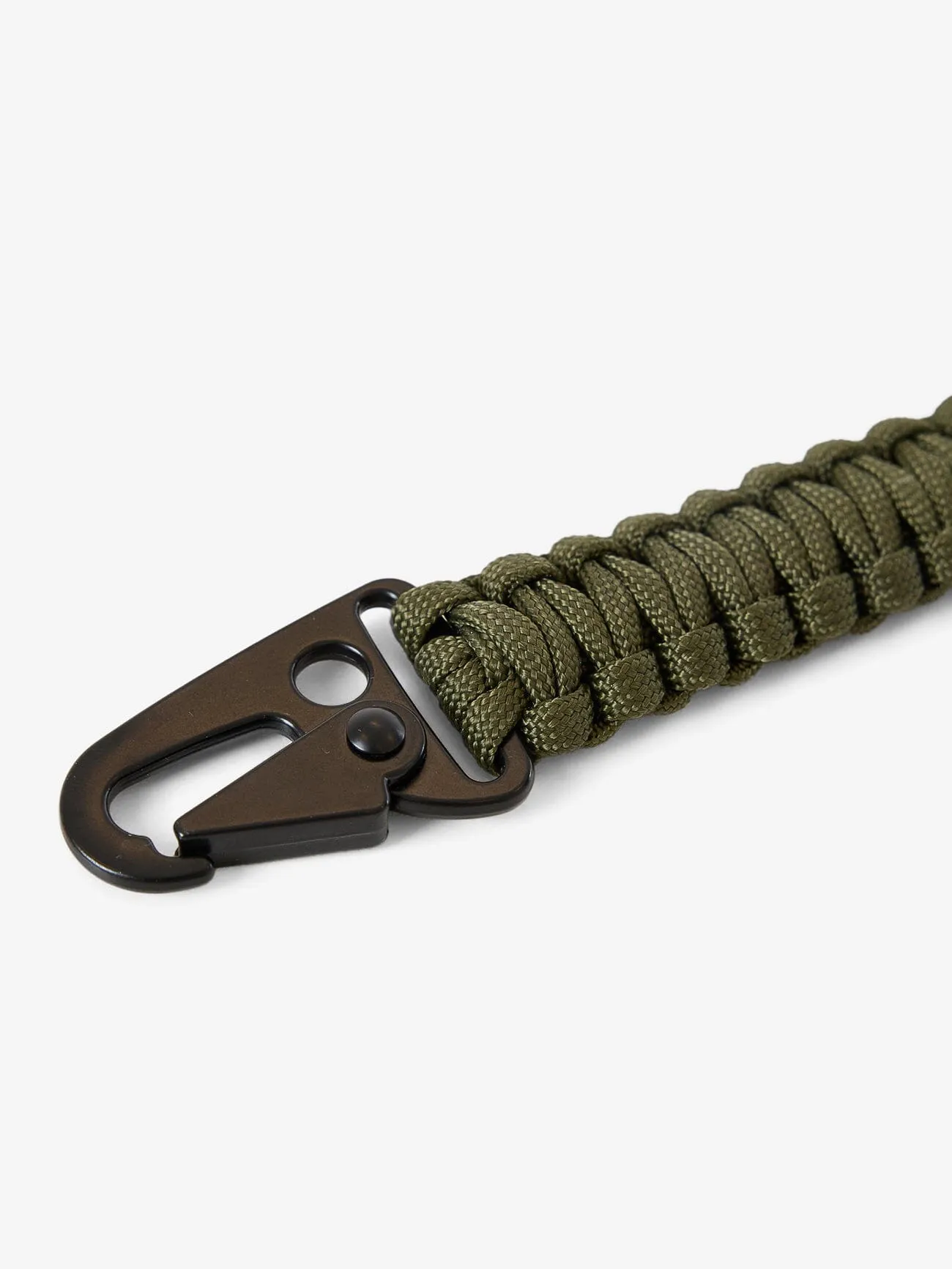 Woven Clip Keyring - Tarmac